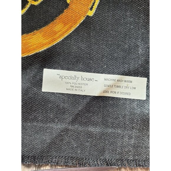 Vintage Italian Scarf – Specialty House – Golden Pheasant & Chain Print - Picture 3 of 3